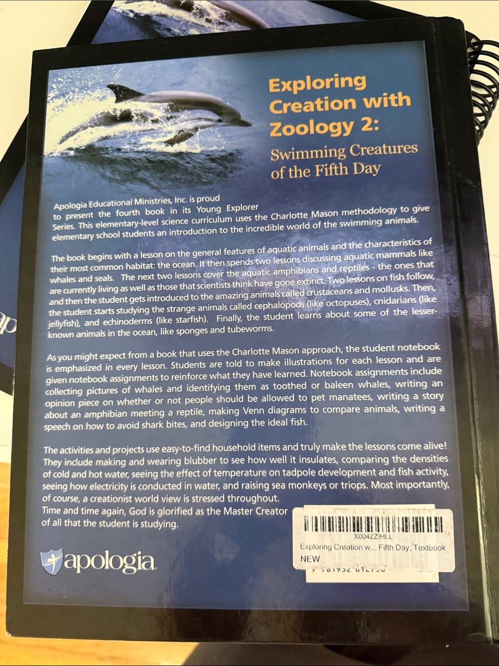 Exploring Creation: Swimming Creatures of the Fifth Day - Blue Educational Set - Picture 3 of 4